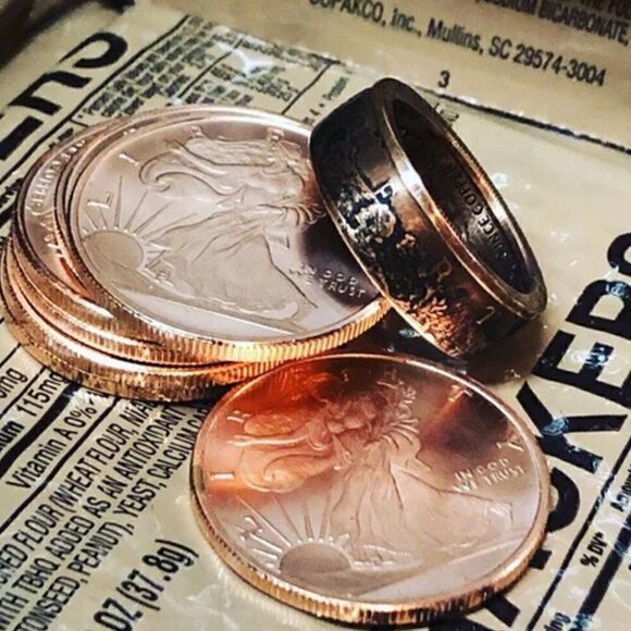 Walking Liberty Copper Collectable Coin - Picture 3 of 3